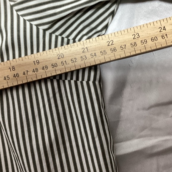 Michaels Black and White Striped Blouse - Picture 9 of 11